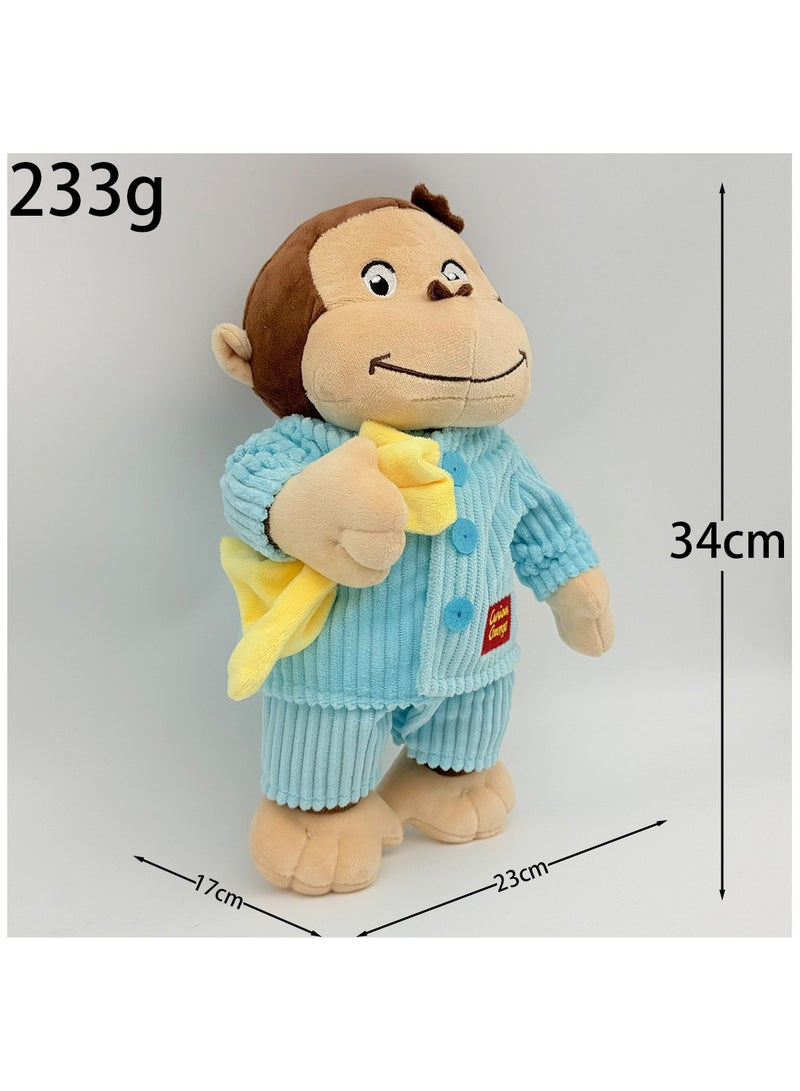 Curious George Gorilla Plush Toy Animal Soft Short Plush Skin-Friendly Stuffed Gorilla for Kids Adults Collection - Image 5